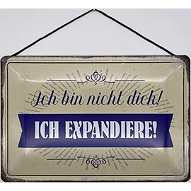 Blechschild Blechemma with Cord 30 x 20 cm [German Language]