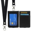 EuAcesry PU ID Card Holder, Leather ID Card Holder with