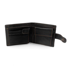 Wolf Mens Snap Coin Card Holder Leathr Wallet With Keychain W79B