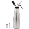 CreamRight Stainless Steel Whipped Cream Dispenser with Decorating Tips, Whip