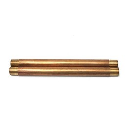 LTWFITTING Brass Pipe 10" Long Nipple Fitting 1/2" Male NPT Air Water(Pack of 2)
