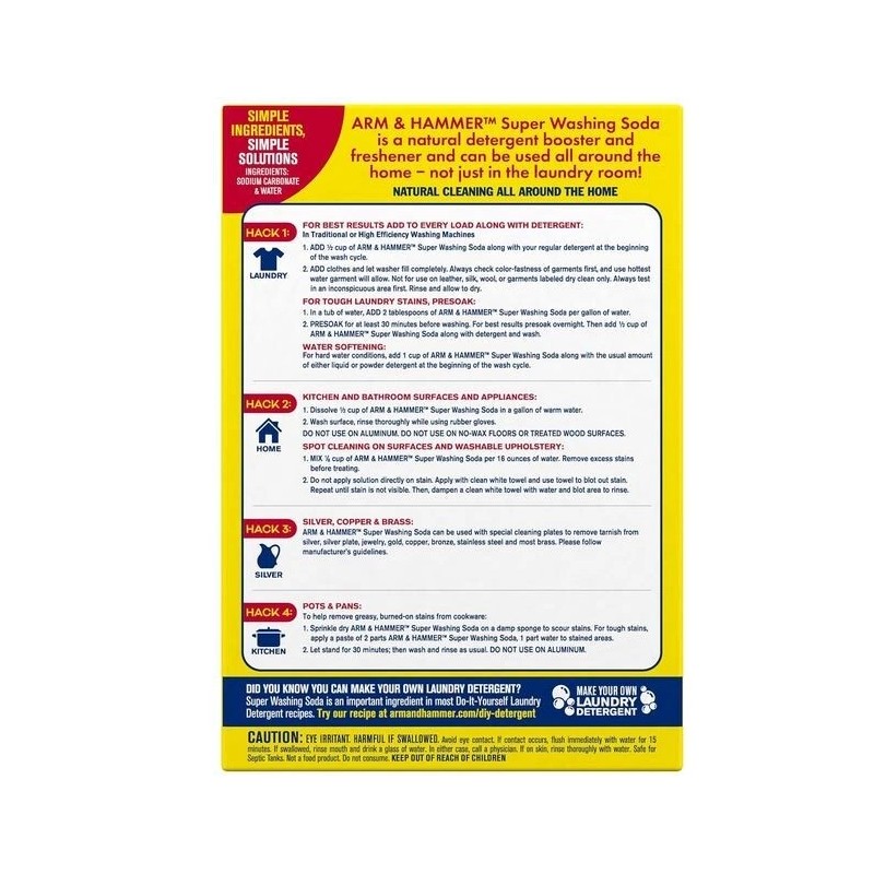 Church & Dwight Co Arm & Hammer Super Washing Soda,