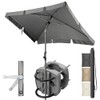 4smile Balcony Parasol 200 x 125 cm Set - UV50+