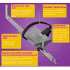 Reciprocating Saw Paint Shaker Mount with 20 Stainless-Steel Balls -