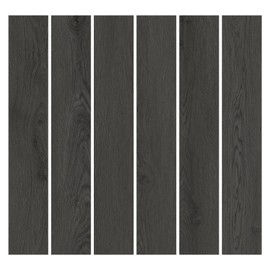 MULGREAT Peel and Stick Tile, 54 Sq.Ft 2mm Thicken Vinyl Plank Flooring, 36 Pieces 36"x6" DIY Self Adhesive Waterproof Wood Floor Tiles for Renters Bedroom, Black Oak