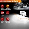 30 Pods Pure White LED Rock Lights Kit with Switch