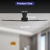 ocioc 52 inch Ceiling Fans with Lights, Large Air Volume