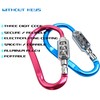 MyyYiTar 2pcs Large 3.8 inch Carabiner with Built-in 3-Digit Combination