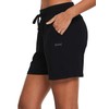 BALEAF Women's 5" Lightweight Cotton Yoga Shorts Athletic Sweat Lounge