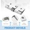 sourcing map 2Pcs Spring Hinge, 2.5" Length 304 Stainless Steel