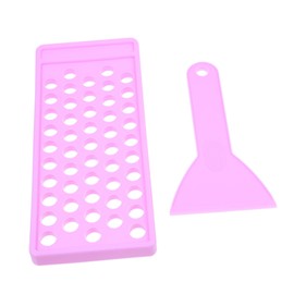 FOMIYES 1 Set Lipstick Tube Mold Crafting Kit Containers Makeup Kit Lip Gloss Lash Lift Kit DIY Filling Molds Pot Balms Lipstick Filling Tray DIY Supplies Plastic Purple