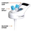 EcoVessel Adults & Kids Replacement Straw Lid, White with Grey