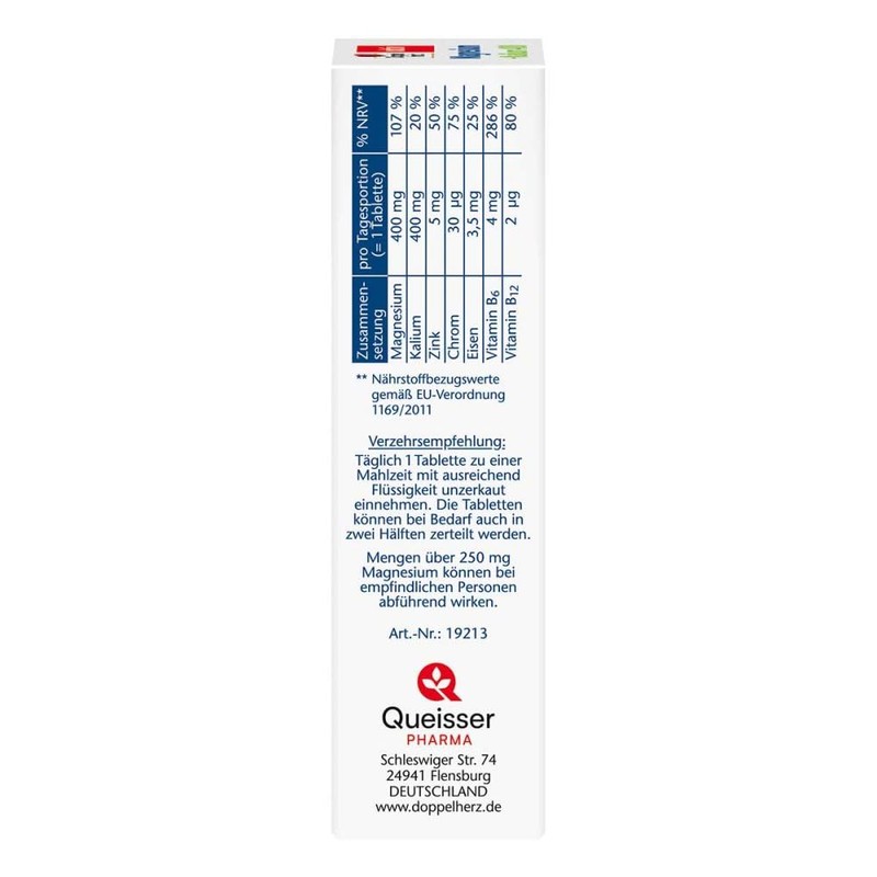 Doppelherz Magnesium + Potassium 400 - For Normal Muscle Function
