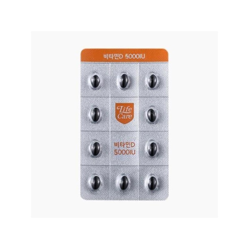 Life Care Vitamin D 5000IU 180 Capsules 4 Bone Health
