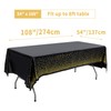 Gold Party disposable tablecloth.
