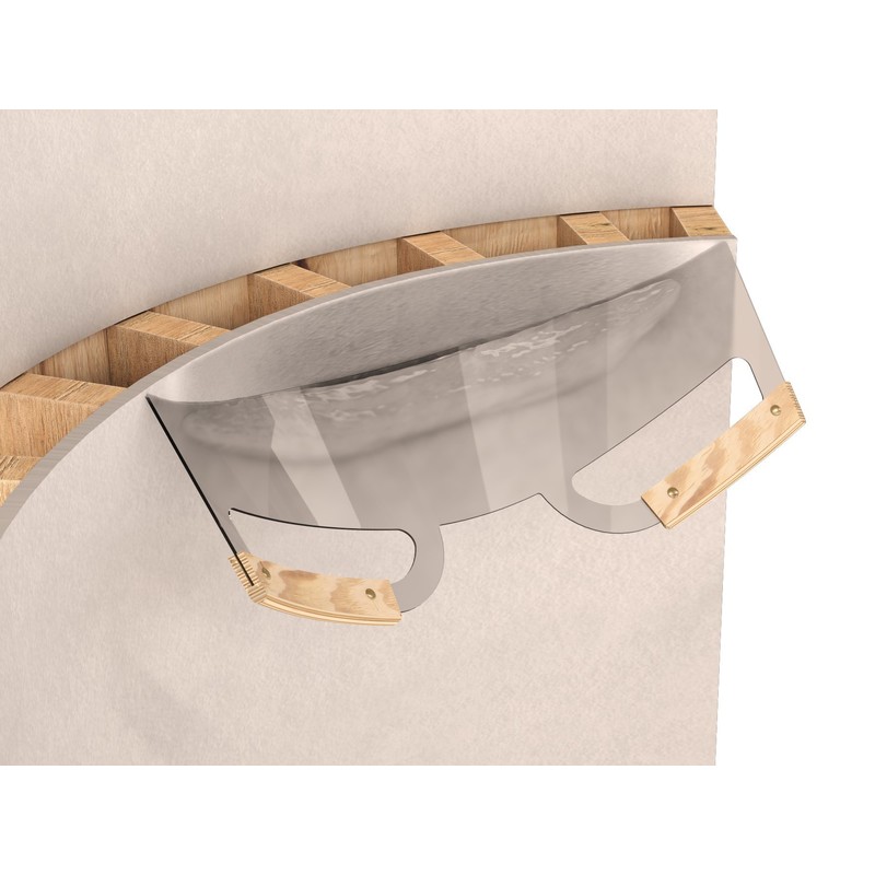Bon 13-443 Lexan Radius Trowel 26" Curved Blade