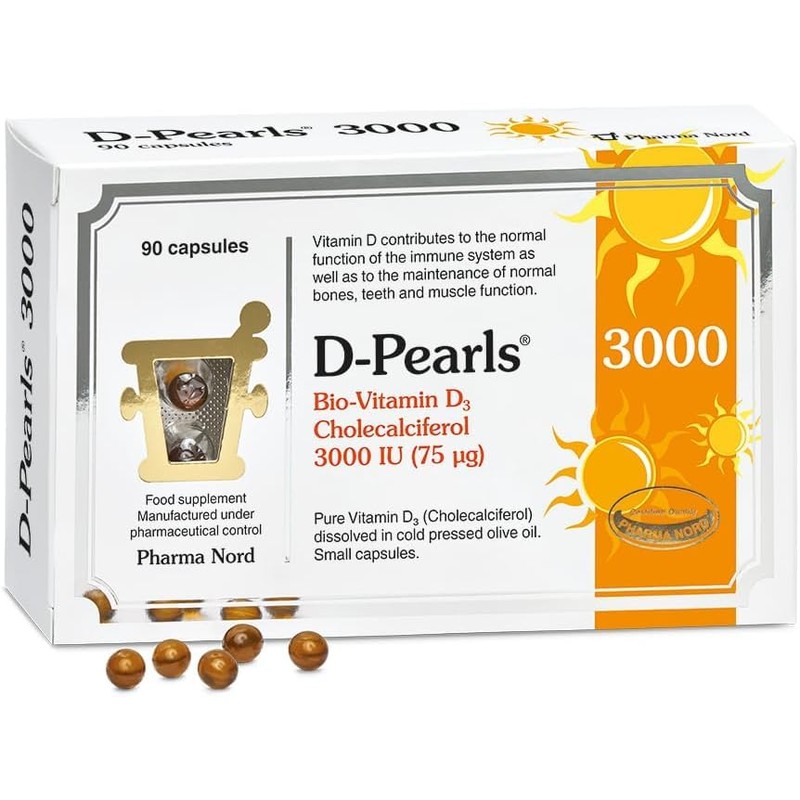 Pharma Nord D-Pearls Vitamin D3 3000 IU | High Absorption