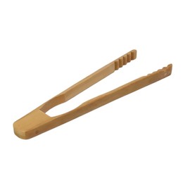 Carbonized Bamboo Ice Tongs, 7.1 x 2.0 x 0.4 inches (18 x 5 x 1 cm), Tongs, Restaurants, Cafes, Western Tableware, Commercial Use