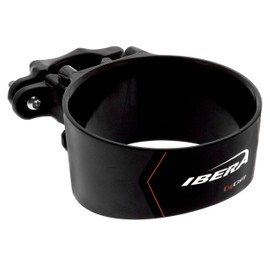 Ibera Bike Handlebar Cup Holder, Black with Multi-Way Mount for Commuters and Road bike