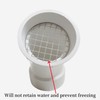 PVC termination vent with stainless steel screen,45 Degrees,1pcs,For 2“ DWV