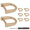 Murtenze 8PCS Tiny D-Key Ring with Screw Shackle for Car