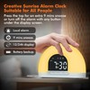 Te-Rich Light Alarm Clock for Deep Sleepers, Daylight Alarm Clock