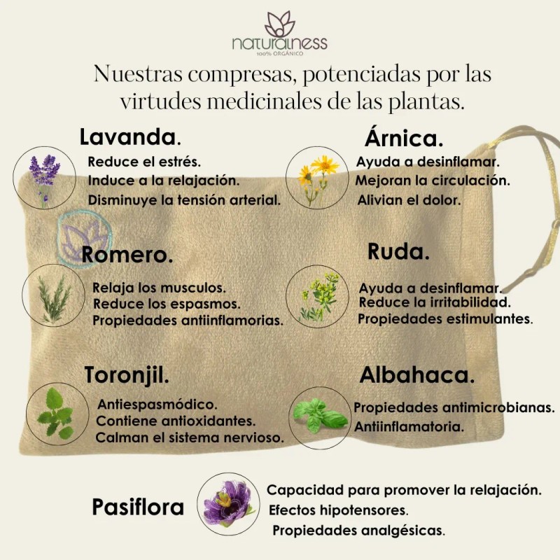 Compresa Térmica De Semillas Y Plantas Medicinales Pequeña