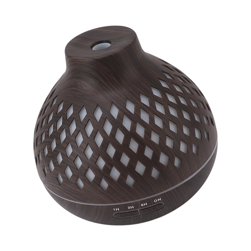 400ml Aromatherapy Humidifier Onion Wood Grain Aroma Humidifier Colorful Light