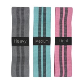 Schildkröt Shaping Loop Set, Non-Slip Fitness Bands, 3 Different Resistances, for Shaping, Stretching and Fitness, Includes Practical Storage Bag, 960224