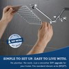 G-Promise All Metal 8 Inch Dual Square Shower Head with
