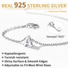 ChicSilver Dainty Initial Bracelet 925 Sterling Silver Bracelet Minimalist Letter