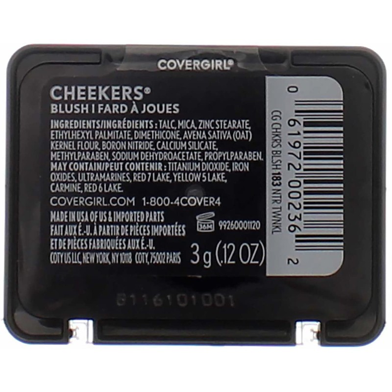CoverGirl Cheekers Face Blush, Natural Twinkle 0.9 oz (2 pack)