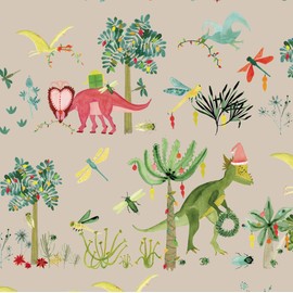 Papel de regalo de dinosaurios de Navidad, hojas plegadas planas de 19.5 x 27 pulgadas