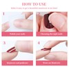 Calkkrer 24 Stück Kurze Schwarze Press on Nail, Kunstnägel, Französische