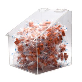 Omnimed Acrylic Storage Dispenser, 7.75W x 10H x 8D inches, Single Compartment, Clear