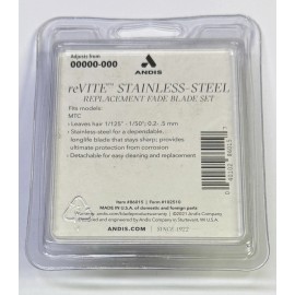 Andis 86015 ReVITE Stainless Steel Replacement Fade Blade Set Fits Model MTC NEW