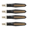 4pcs LED Flowing Water Turn Signal Light Indicator Blinker Flasher