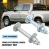MDEOOSKY 2Pcs Silver Aluminum Hexagon Front Alignment Camber Toe Adjustment