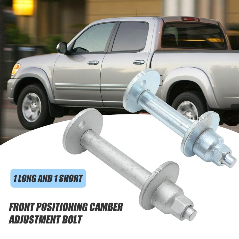 MDEOOSKY 2Pcs Silver Aluminum Hexagon Front Alignment Camber Toe Adjustment
