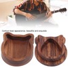 Guitar Pick Box Sapele Wood Cartoon Bear Instrument Accessories Storage