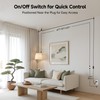 Cable Matters 2-Pack Hanging Light Cord with Switch - 25ft,