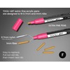 TOOLI-ART 30 Replacement Nibs Double Sided 1mm Round. Compatible Extra