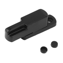 Window Bolt Sliding Bolt Aluminum Alloy Anti-Theft T Type Universal Child Safe Security Lock Holder Replacement for Home Security (Black)