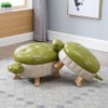CYYTLFSD Animal Ottoman Footstool, Turtle Sofa Stool, PU Leather Upholstered
