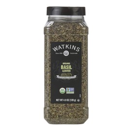 Watkins Gourmet Spice, Organic Basil, Bulk Food Service Size, 4.9 oz (Pack of 1)