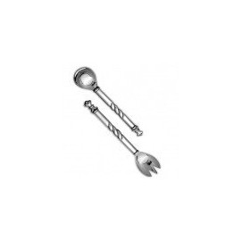 Mazali Calligraphy Sugar Spoon, Silver