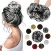 Felendy Messy Bun Hair Piece Wavy Curly Scrunchies Fluffy Donut