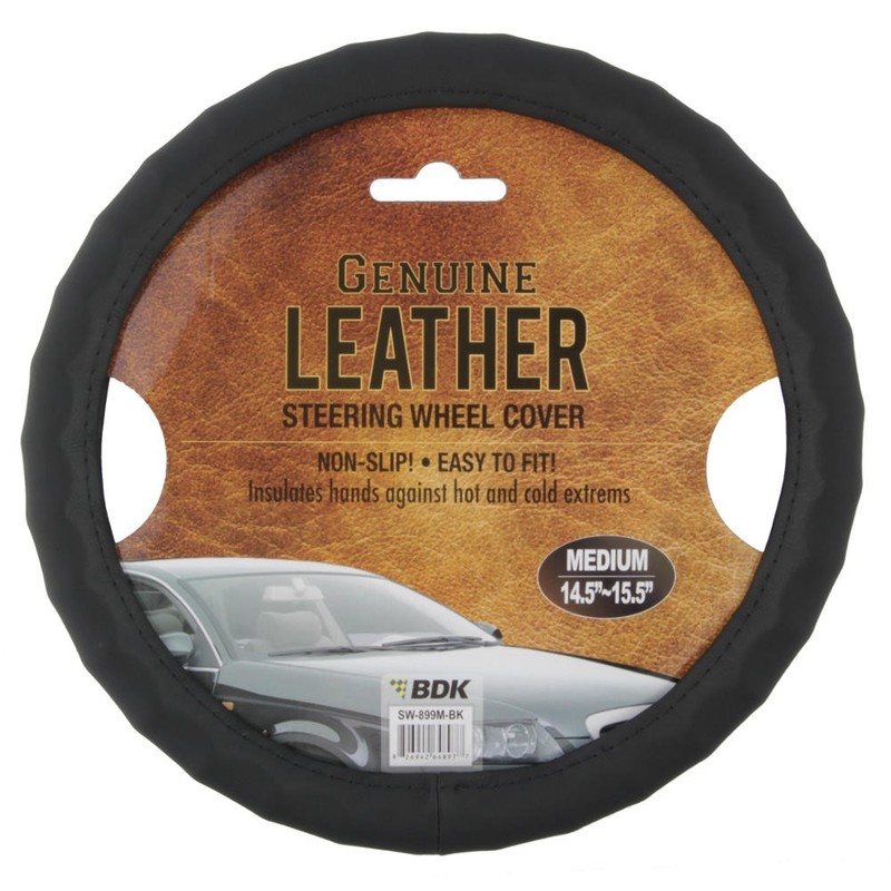 Motor Trend Ergonomic Grip Steering Wheel Cover/Protector for Small Size