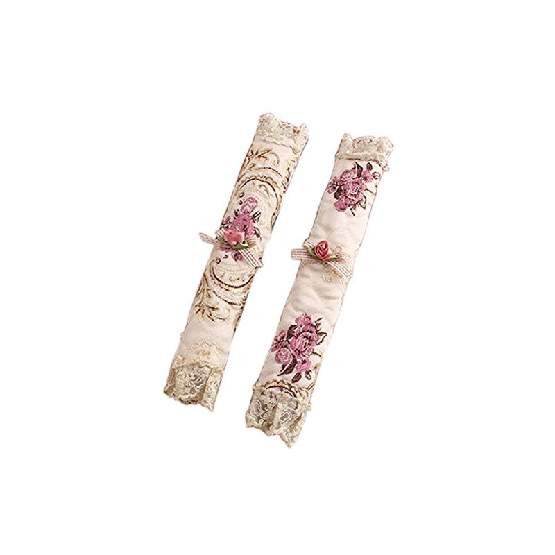 Luxury Lace Embroidery Refrigerator Fridge Door Handle Cover Handles Protector,
