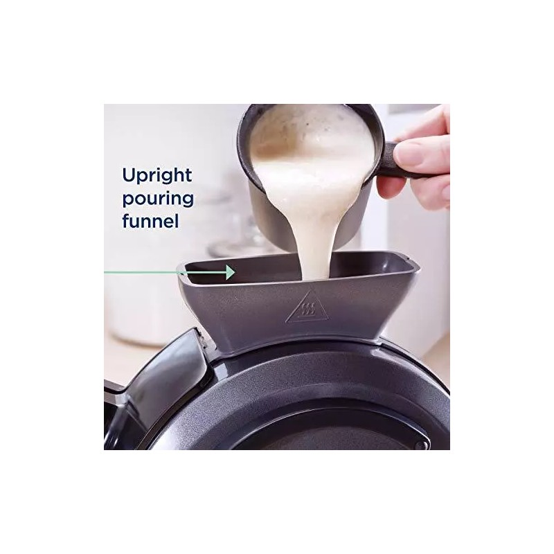 Oster 2110002 DiamondForce Vertical Waffle Maker, One Size, Dark Metallic